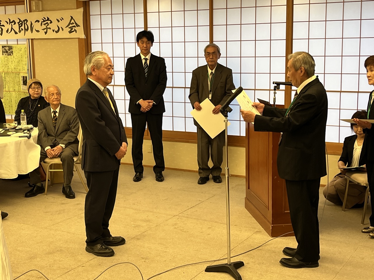 佐竹音二郎に学ぶ会１０周年式典に参加！